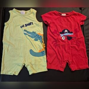 First Impressions SET of Toddler Rompers Size US 24M